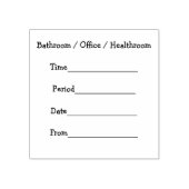 Lehrerin Hallway Pass Gummistempel (Prägung)