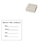 Lehrerin Hallway Pass Gummistempel (Stempel)