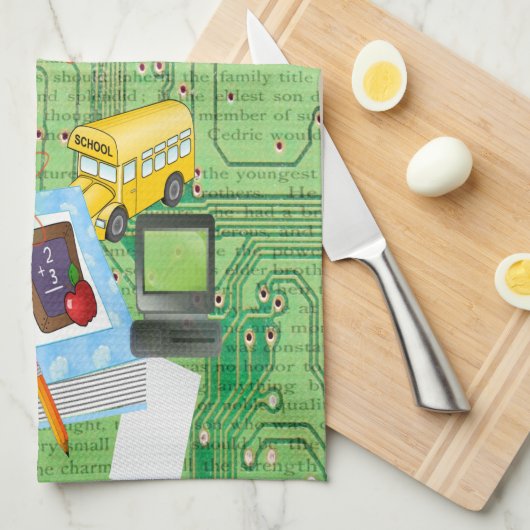 Lehrerin Handtuch (Viertel Falte)