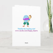 Lehrerin - Happy Oaster Card Feiertagskarte (Rückseite)