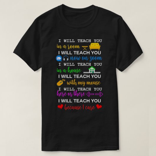 Lehrerin, ich werde Ihnen hier und dort 2020 beibr T-Shirt (Design vorne)