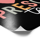 Lehrerin in der Vorschule zurück zur Schule Fotodruck (Ecke)