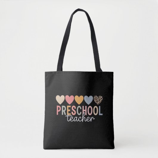 Lehrerin in der Vorschule zurück zur Schule Tasche (Vorderseite)