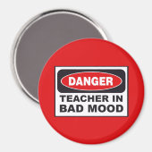 Lehrerin in schlechter Laune Magnet (Vorderseite/Rückseite)