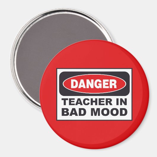 Lehrerin in schlechter Laune Magnet (Vorderseite/Rückseite)