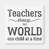 Lehrerin inspirierende Typografie-Zitat Magnet (Vorne)