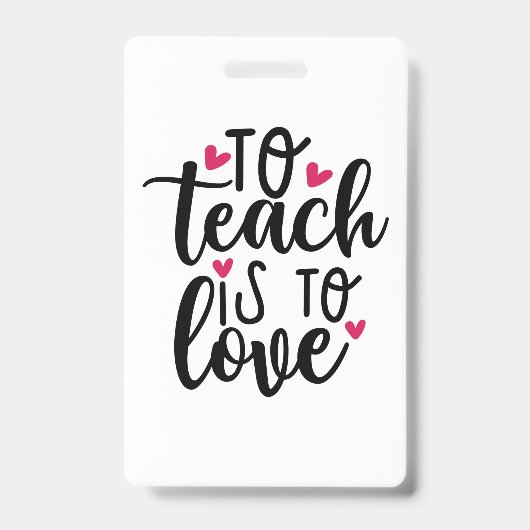 Lehrerin ist Liebe Ausweis (Vorderseite)