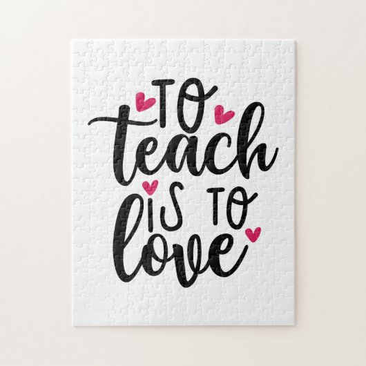 Lehrerin ist Liebe Puzzle (Vertikal)