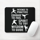 Lehrerin Karate Student Praktik Karate Tra Mousepad (Mit Mouse)