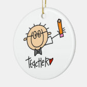 Lehrerin Keramik Ornament (Links)