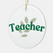 Lehrerin Keramik Ornament (Links)