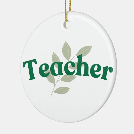 Lehrerin Keramik Ornament (Links)