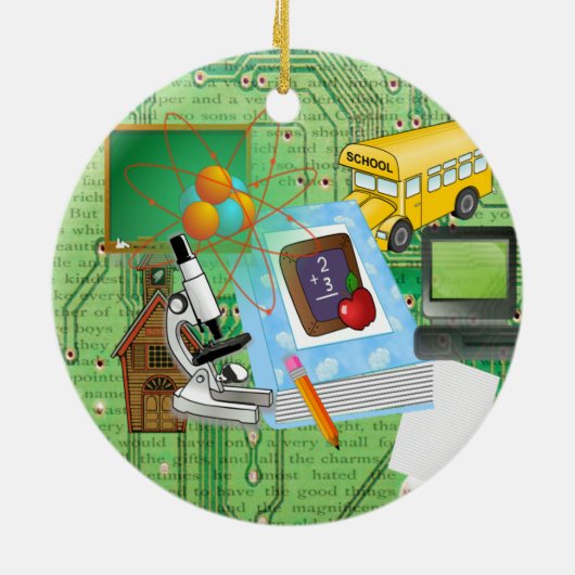 Lehrerin Keramikornament (Hinten)