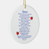 Lehrerin Keramikornament (Rechts)