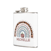 Lehrerin Kernwerte Rainbow Flachmann (Links)