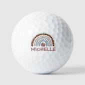 Lehrerin Kernwerte Rainbow Golfball (Vorderseite)
