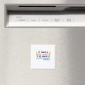 Lehrerin Kunst braucht ein großes Herz Magnet (In Situ (Geschirrspüler))