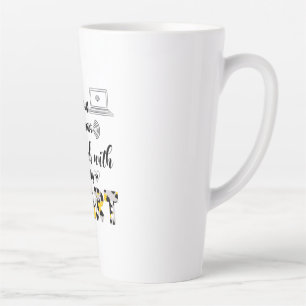Lehrerin Kunst, die ich mit meinem Herz lehren wer Milchtasse
