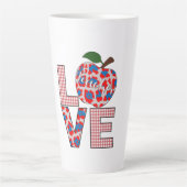 Lehrerin Kunst Liebe Lehren Milchtasse (Vorderseite)