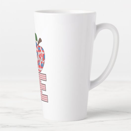 Lehrerin Kunst Liebe Lehren Milchtasse (Rechts)