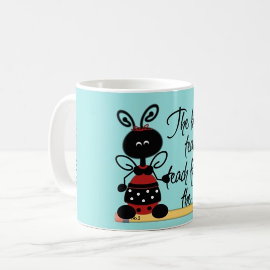 Lehrerin Ladybug Kaffeetasse (Vorderseite Links)