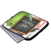 Lehrerin Laptopschutzhülle (Vorne Knopf)