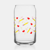 Lehrerin Leben Niedlich School kann Glass Wrap Dosenglas (Rückseite)