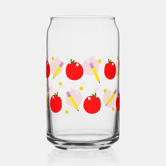 Lehrerin Leben Niedlich School kann Glass Wrap Dosenglas (Vorderseite)