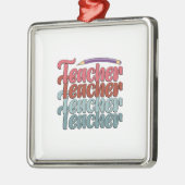Lehrerin Lehrerin Ornament Aus Metall (Links)
