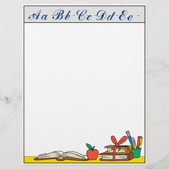 Lehrerin Letterhead (Vorderseite)