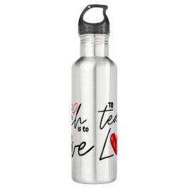 Lehrerin Liebe 100. Schule personalisiert Edelstahlflasche