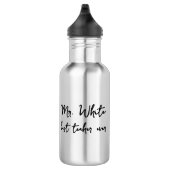 Lehrerin Liebe 100. Schule personalisiert Edelstahlflasche (Rechts)