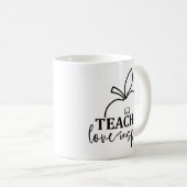 Lehrerin Liebe Inspirier-Funny Kaffeetasse (VorderseiteRechts)