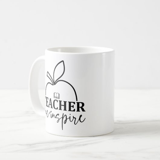 Lehrerin Liebe Inspirier-Funny Kaffeetasse (Vorderseite Links)