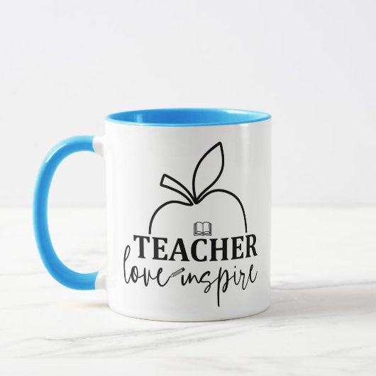 Lehrerin Liebe Inspirier-Funny Tasse (Links)