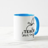 Lehrerin Liebe Inspirier-Funny Tasse (VorderseiteRechts)