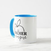Lehrerin Liebe Inspirier-Funny Tasse (Vorderseite Links)