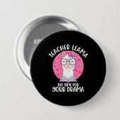 Lehrerin Llama Button (Vorne & Hinten)