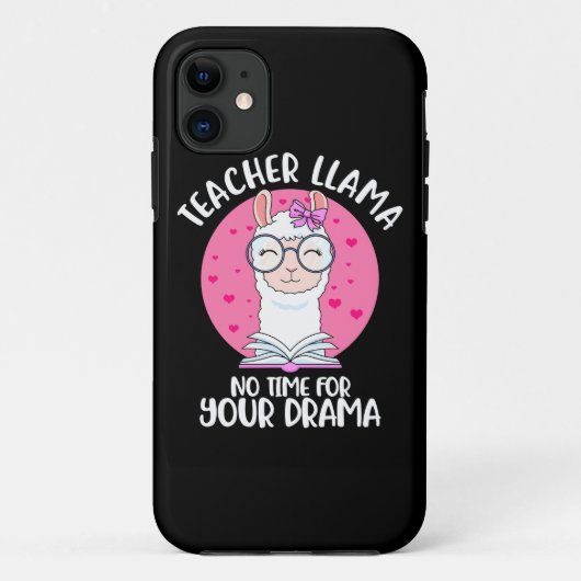 Lehrerin Llama Case-Mate iPhone Hülle (Rückseite)