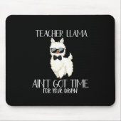 Lehrerin Llama - Zeit für Drama Funny Educator Mousepad (Vorne)