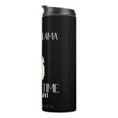 Lehrerin Llama - Zeit für Drama Funny Educator Thermosbecher (Nach rechts gedreht)