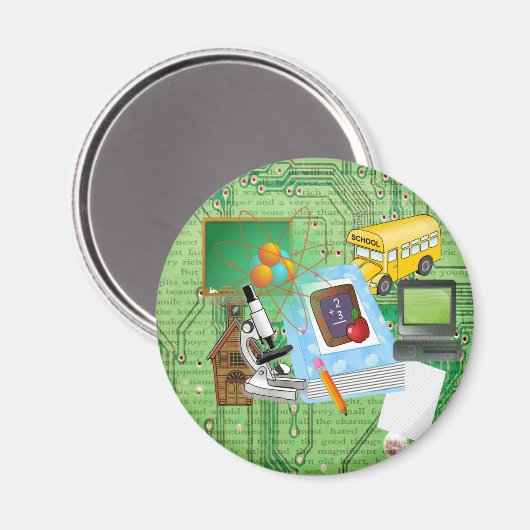 Lehrerin Magnet (Vorderseite/Rückseite)