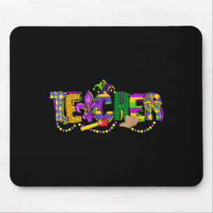 Lehrerin Mardi Gras Karneval New Orleans Perlen Mä Mousepad