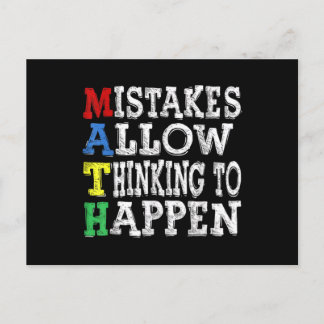 Lehrerin Mathe Liebt Fehler erlauben es zu denken Postkarte