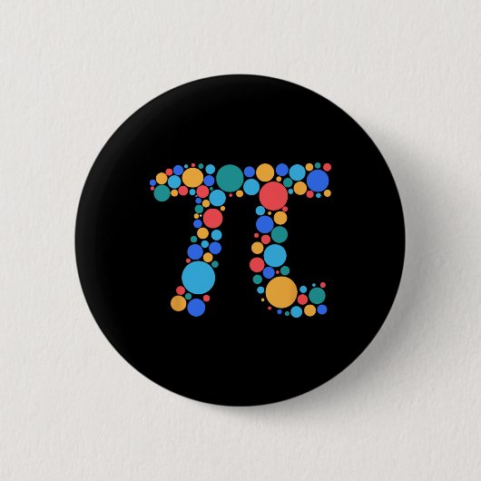 Lehrerin Mathe Pi Day Dot Day Day Day 2025 Button (Vorderseite)
