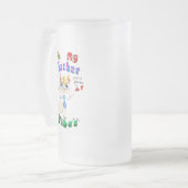 Lehrerin Mattglas Bierglas (Vorderseite Links)