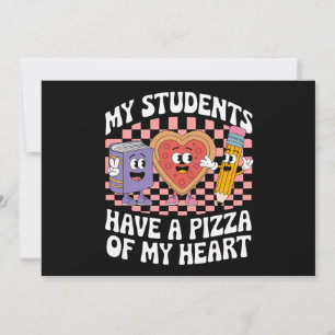 Lehrerin, meine Schüler haben eine Pizza von meine Feiertagskarte