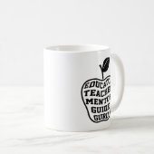Lehrerin Mentor Guide Guru Kaffeetasse (VorderseiteRechts)