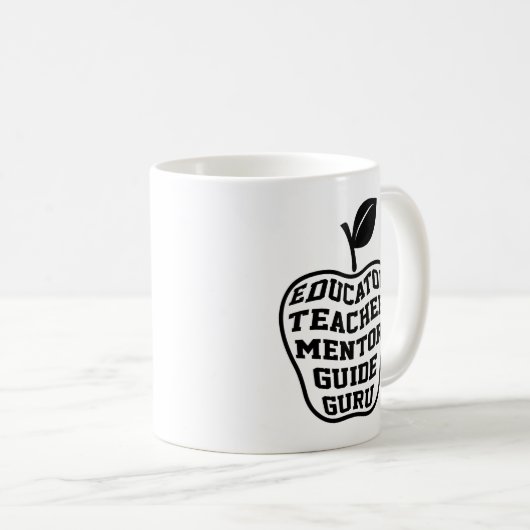 Lehrerin Mentor Guide Guru Kaffeetasse (VorderseiteRechts)