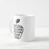 Lehrerin Mentor Guide Guru Kaffeetasse (Vorderseite Links)